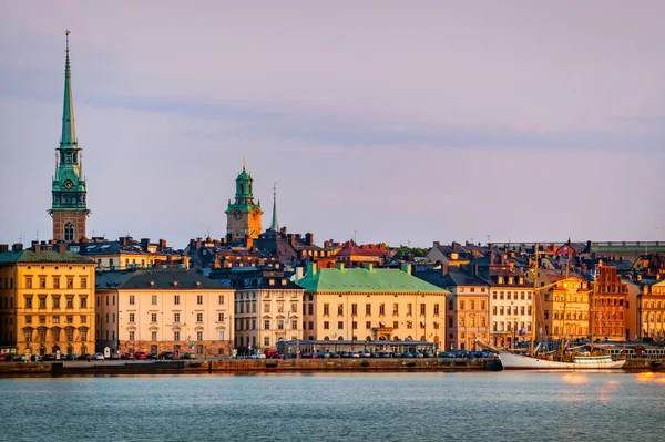 Stockholms Stad Tidigt Morgonen — Stockfoto