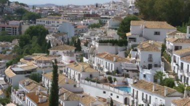 Beyaz saraylı Endülüs 'teki Mijas köyü, İspanya