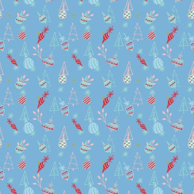 Arka plan desen dijital kağıt sorunsuz Noel ve yeni yıl.