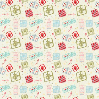 Arka plan desen dijital kağıt sorunsuz Noel ve yeni yıl.