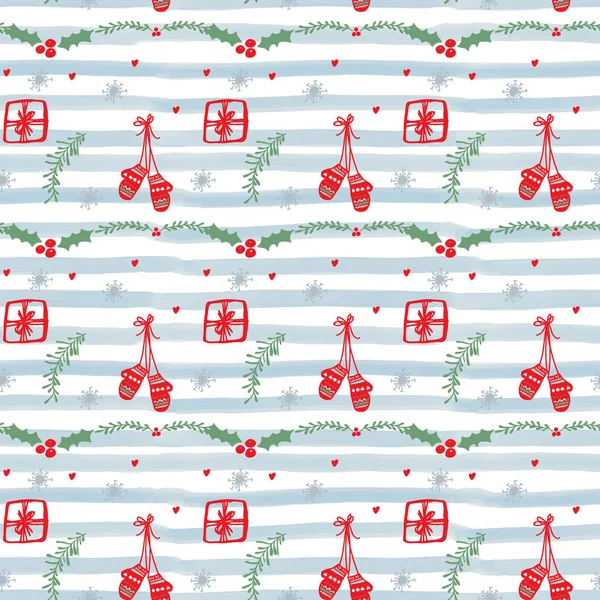 Seamless Christmas and New Year background pattern digital paper. — Stock Photo, Image