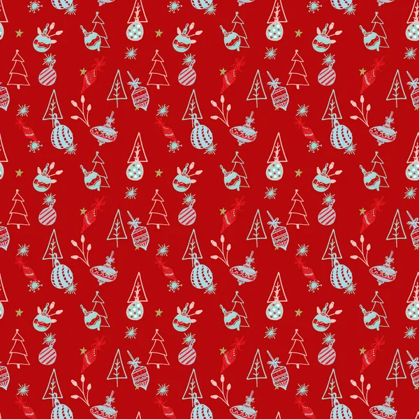 Nahtlose Weihnachten Und Neujahr Hintergrundmuster Digitales Papier Stockfoto C Rivusdea 224661588
