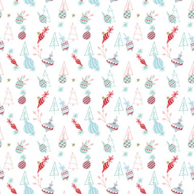 Arka plan desen dijital kağıt sorunsuz Noel ve yeni yıl.