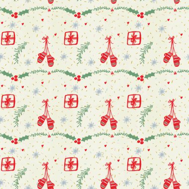 Arka plan desen dijital kağıt sorunsuz Noel ve yeni yıl.