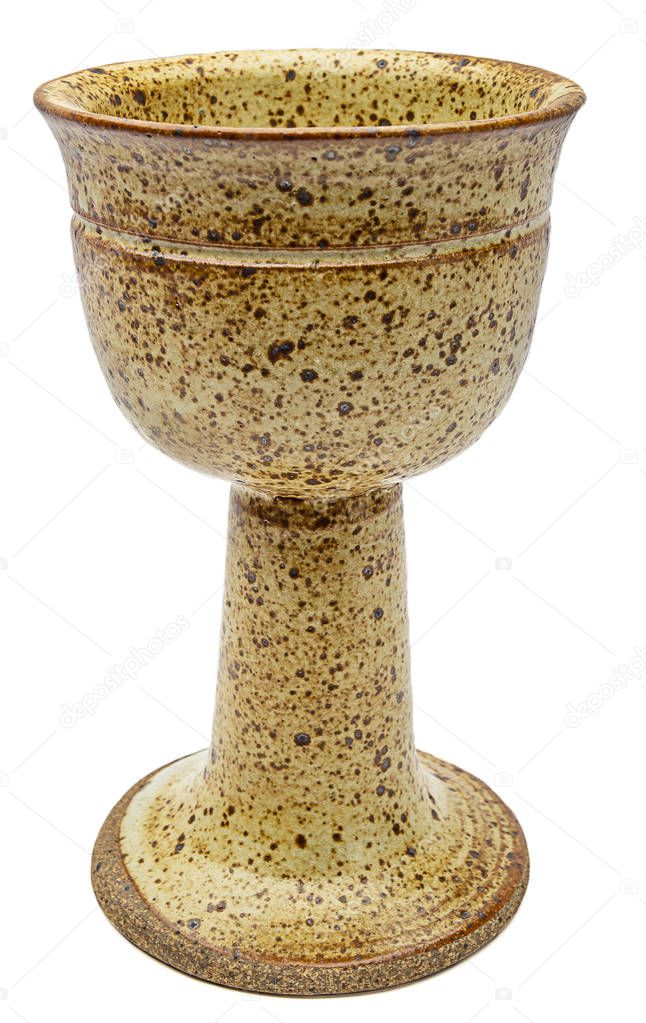 Isolated wine chalice with no pattern
