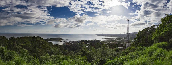 Pobřežní Vesnice Roatan Džungli — Stock fotografie