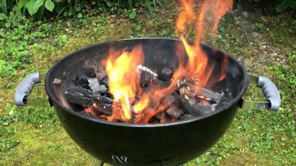 准备烧烤烧烤 — 图库视频影像