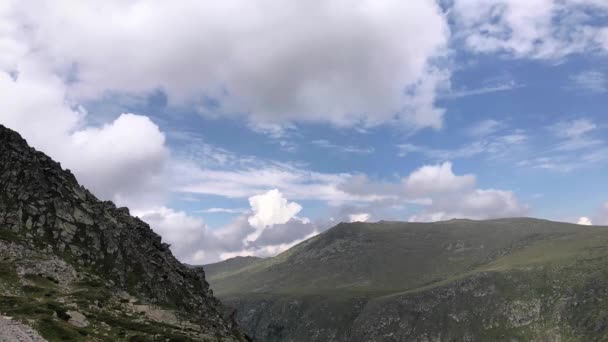 Tid Förflutit Utsikt Från Rilabergen Bulgarien — Stockvideo