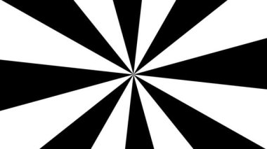 Beyaz arka plan üzerinde siyah ışınları şekli döndürme