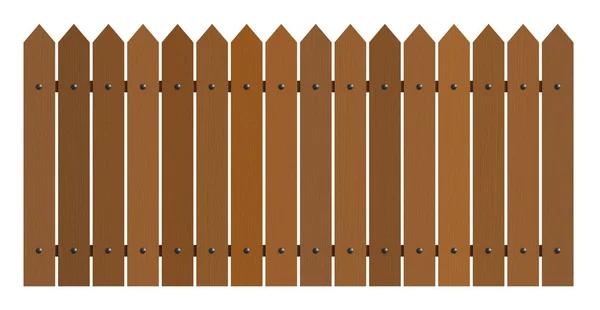 Representación Valla Madera Aislada Sobre Fondo Blanco — Foto de Stock