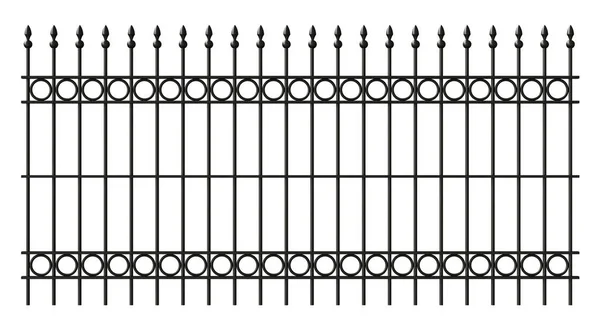 Renderowanie Ogrodzenia Kratownicy Żelaza Izolowane Białym Tle — Zdjęcie stockowe
