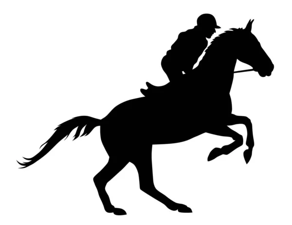 Carreras de caballos — Vector de stock