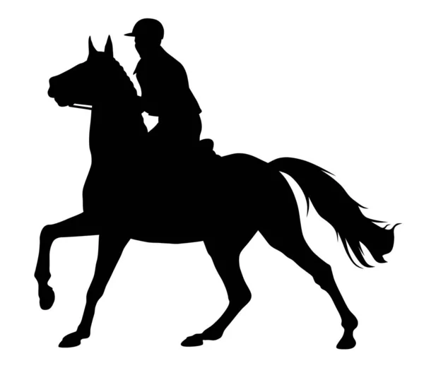 Скачки лошадей — стоковый вектор