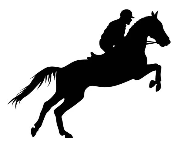 Course de chevaux — Image vectorielle