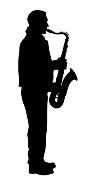Lecteur de saxophone — Image vectorielle