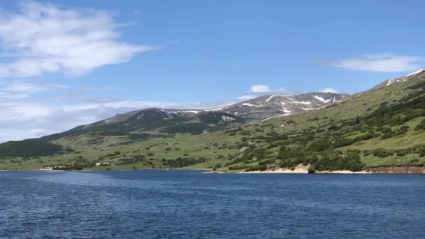 Vista Desde Lago Alta Montaña Situado Bulgaria — Vídeo de stock