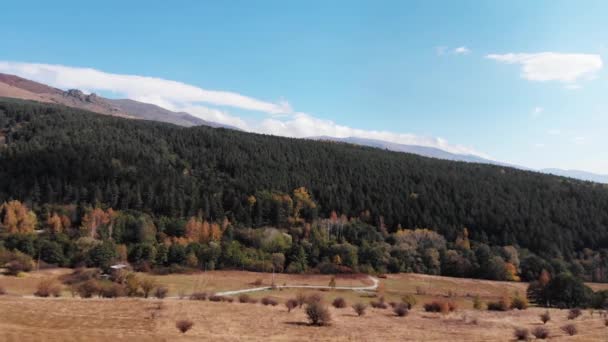 Widok Góry Jesień Znajduje Się Bułgarii — Wideo stockowe
