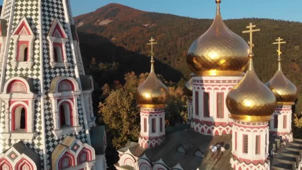 Flying Church Shipka Located Bulgaria — Stock Video