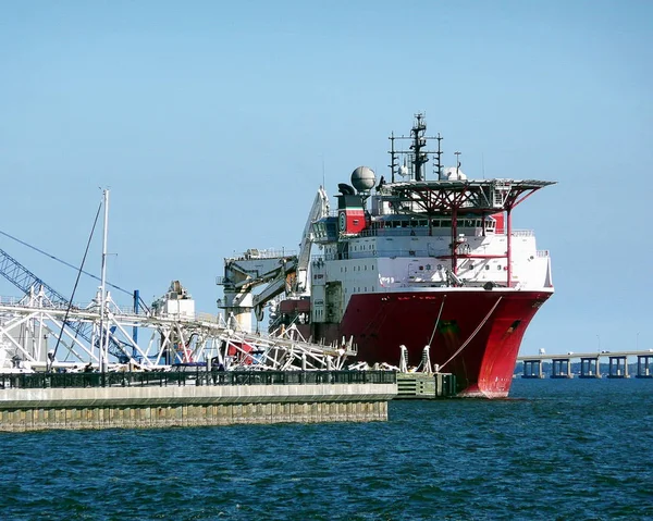 Pétrolier Amarré Port Pensacola — Photo