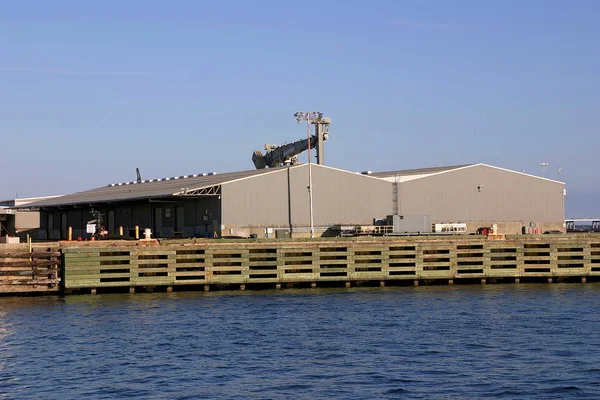 Fila Almacenes Puerto Pensacola Pensacola Florida — Foto de Stock