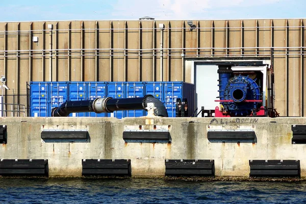 Cargo Zit Het Basisstation Poort Van Pensacola — Stockfoto