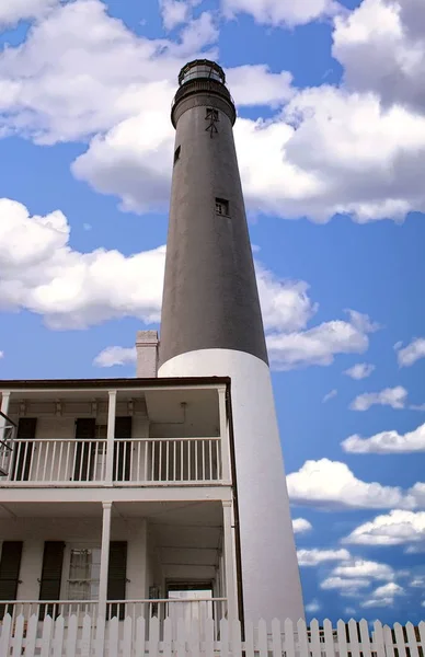 Una Vista Del Faro Pensacola Barrio Habitable Estación Aérea Naval — Foto de Stock