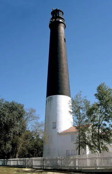 Blick Auf Den Leuchtturm Von Pensacola Marinefluftstation Pensacola Florida — Stockfoto