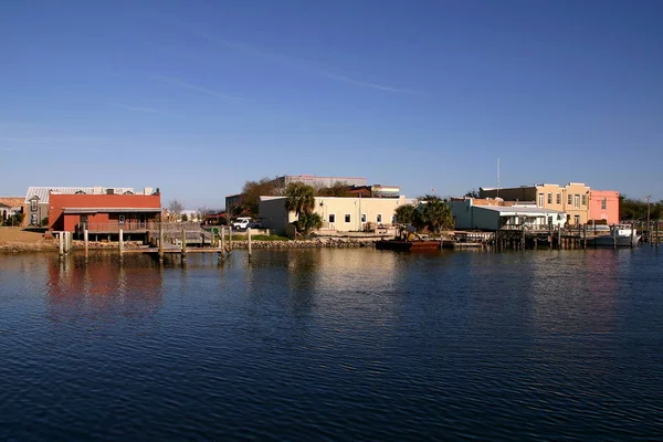 Budynkach Osobliwy Niewiele Zatoce Pensacola Pensacola Florydzie — Zdjęcie stockowe