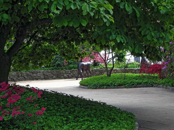 Bir şehir parkında Heykeller - Greenwich, Connecticut