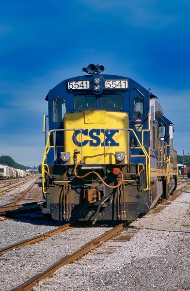 Двигатель Csx Train Верфи Пенсакола Флорида Сша — стоковое фото