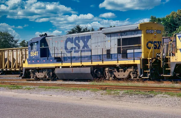 Csx Train Engine Trainyard Pensacola Florida Usa — Stock Photo, Image