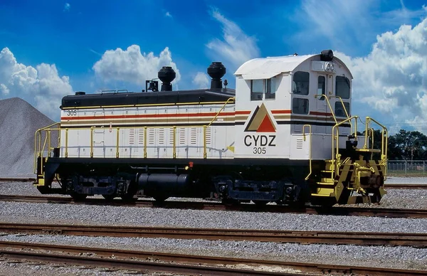 Vonatmotor Egy Pályaudvaron Pensacola Florida Usa — Stock Fotó