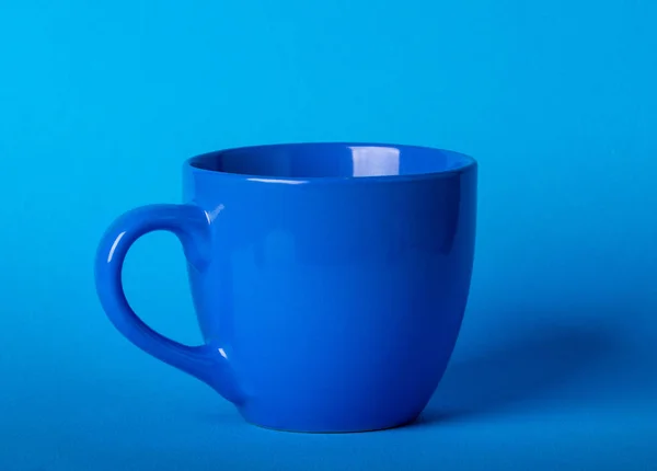 blue mug cup background