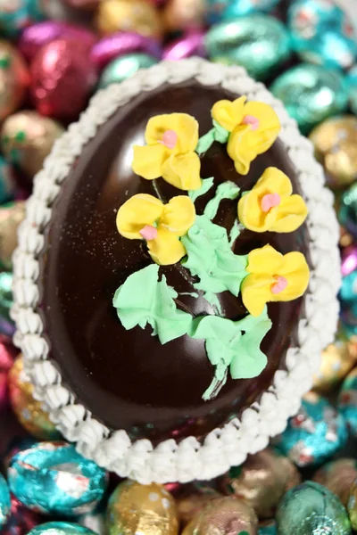 Fancy Dure Ingericht Chocolade Paaseieren Stockfoto