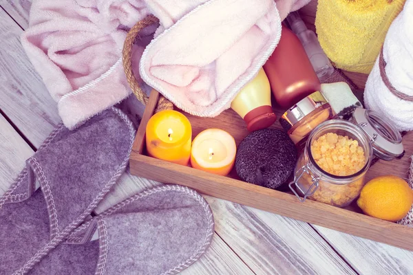 Ensemble d'accessoires de bain pour SPA — Photo