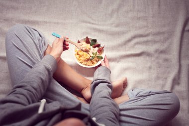 diyet tahıl incir ile gelen yatağa kahvaltı