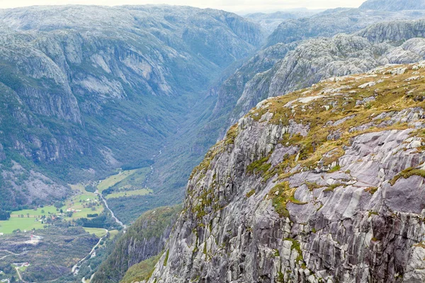 Weergave van de Noorse fjord — Stockfoto