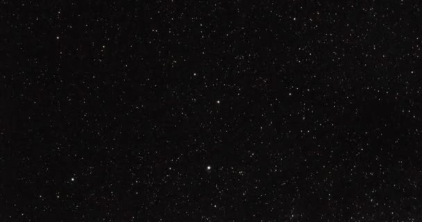 Lapso Tiempo Las Estrellas Noche Con Nubes Pasando — Vídeos de Stock
