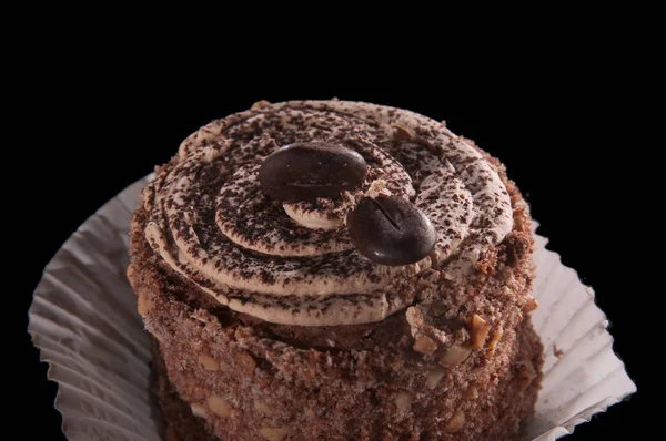Close-up van chocolade taart — Stockfoto
