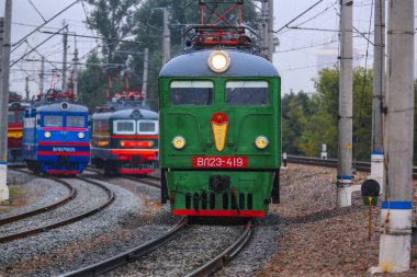 Retro Rus elektrikli lokomotif