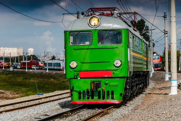 Ρετρό Ρωσική Ηλεκτρική Ατμομηχανή — Φωτογραφία Αρχείου