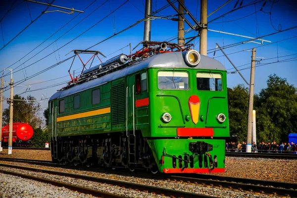 Locomotora Eléctrica Retro Rusa — Foto de Stock