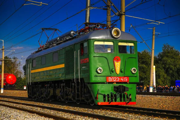 Locomotive Électrique Russe Rétro — Photo