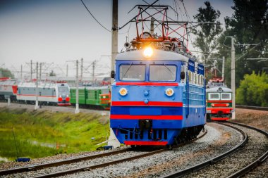 Retro Rus elektrikli lokomotif