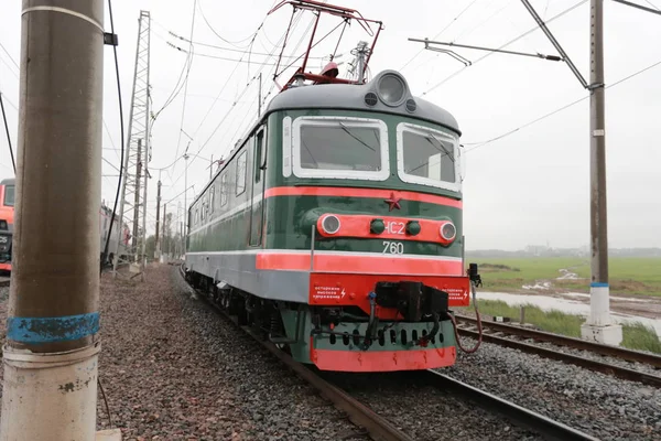 레트로 러시아 전기 기관차 — 스톡 사진
