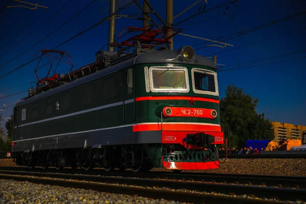 Locomotora Eléctrica Retro Rusa — Foto de Stock