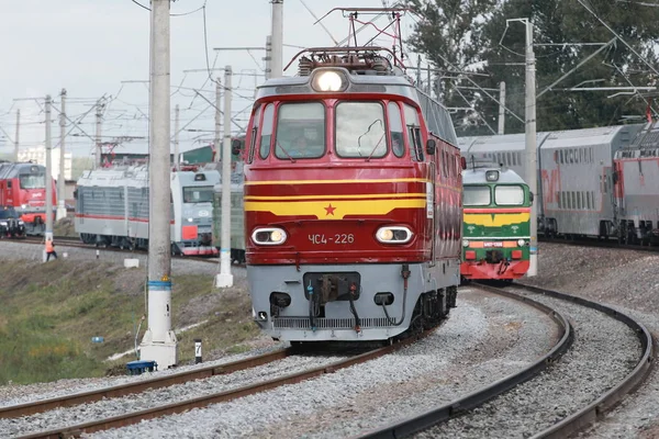 Locomotora Eléctrica Retro Rusa —  Fotos de Stock