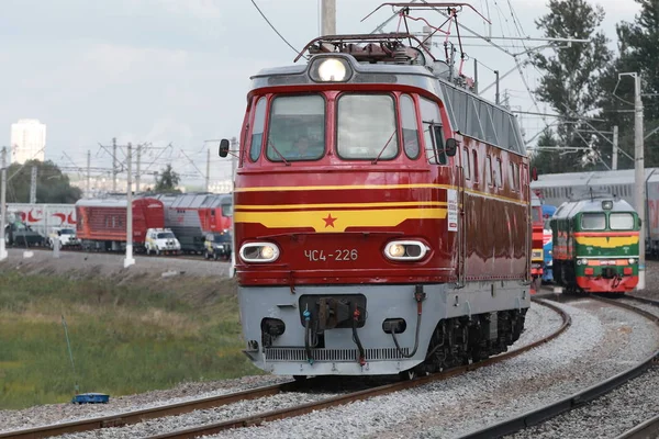 Retro Russische Elektrische Locomotief — Stockfoto