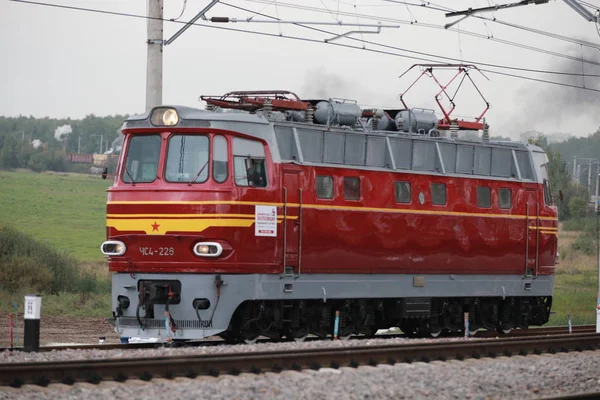 Retro Russische Elektrische Lokomotive — Stockfoto