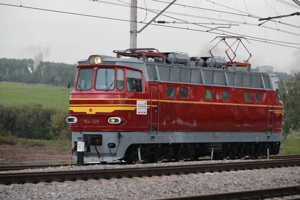 Locomotive Électrique Russe Rétro — Photo